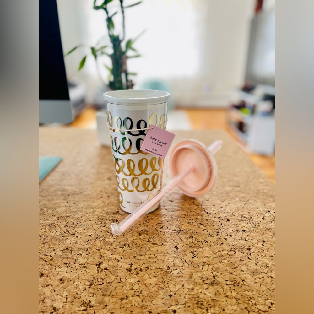 Kate Spade Heart Knot 20oz insulated tumbler